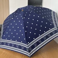 Vivienne Westwood 晴雨兼用遮光遮熱折りたたみ傘　ネイビー　刺繍 Vivienne Westwood 晴雨兼用遮光遮熱折りたたみ傘 ネイビー 刺繍
