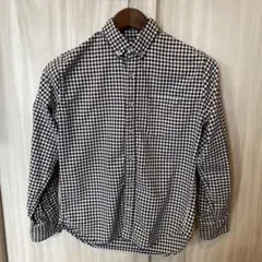 【ikka】チェック柄長袖シャツ
