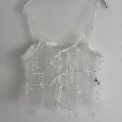 シースルー ハート模様 ビスチェ