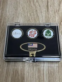 SAUJANA ゴルフマーカーセット 3個入り