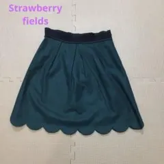 【美品】ストロベリーフィールズ　濃緑色スカート　サイズ2（M）