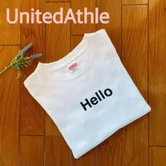 【ユナイテッドアスレ】HELLO 5.6オンス　ハイクオリティ　ハロー　Tシャツのサムネイル