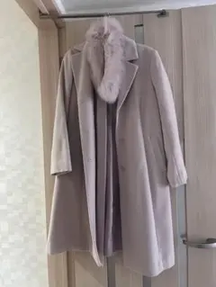 LAISSÉ PASSÉ 薄いピンク ロングコート 38 さえこさんコート LAISSÉ PASSÉ 薄いピンク ロングコート 38 さえこさんコート