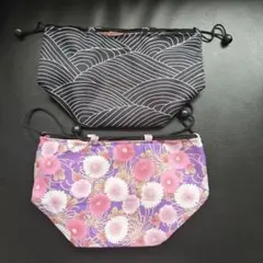 着物、浴衣　和装用　巾着バッグ　２セット