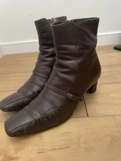 ダークブラウン レザー ブーツ 7 1/2 EE