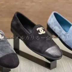 スエード☆フラットシューズ37☆シャネル☆新品未使用