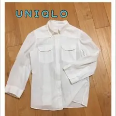 ユニクロ 白 シャツ ７分袖