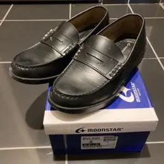 MOONSTAR 黒 ローファー 25.5cm