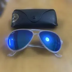 Ray-Ban クリアフレーム ブルーレンズ サングラス