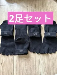 新品未使用phiten ファイテン足王ソッキング５本指ソックス 2足セット.