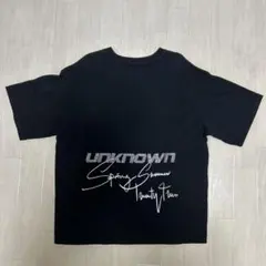 【美品】UNKNOWN LONDONラインストーン Tシャツ ブラックのサムネイル