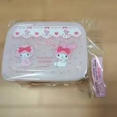 新品 マイメロディ ランチボックス タッパー 2個セット 弁当箱 ピアノちゃん