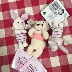 くまのプーさん マスコット さくらVer. ピグレット プーさん　3種セット