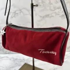 ほぼ未使用品 TOMMY HILFIGER トミーヒルフィガー プチバッグ 赤