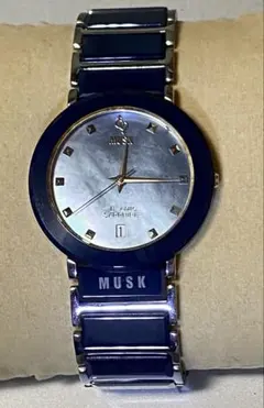値下げ❗️MUSK ムスク クオーツ腕時計 ME-2160