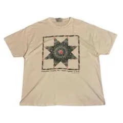 アーミッシュキルト ヴィンテージTシャツ アート幾何学フラクタル ダリエッシャー