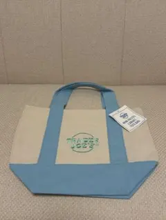 Trader Joe's トートバッグ ベージュ 水色