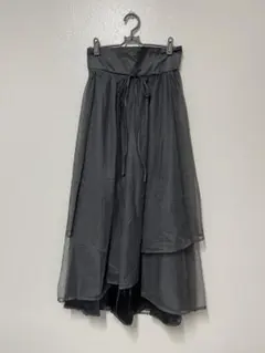 GRL アシンメトリーチュールフレアスカート