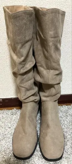 スエード ロングブーツ