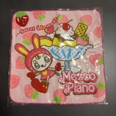 Mezzo Piano フェルトマスコット付ハンドタオル　平成レトロ