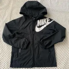 NIKE ナイキ　ウィンドブレーカー　150cm ビッグロゴ　ブラック