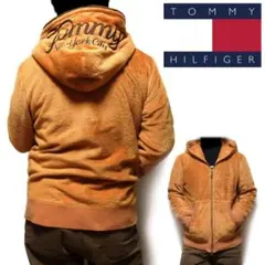 Tommy Hilfiger ボアパーカー Mサイズ キャメル ジップパーカー