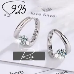 レディース　ピアス　シルバー　ダイヤ　ジルコニア　シンプル　結婚式 cz