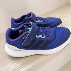 adidas ネイビー スニーカー ベルクロ 19cm