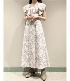 SNIDEL ラッフルカラーパイピングワンピース 01