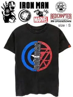 IRON MAN　REDCHAPTER　Tシャツ　S　黒　USA古着