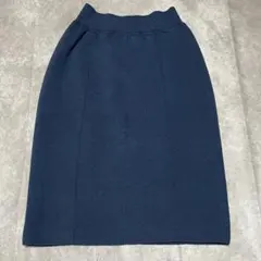 スカート 膝丈 ウール