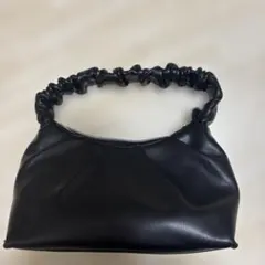 美品◉黒 合成皮革 ハンドバッグ