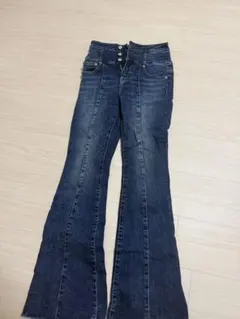 AZUL ブーツカットデニム S ダークブルー