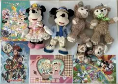 ミッキー　ミニー　ダッフィー　シェリーメイ　春　ぬいぐるみ　ポストカード