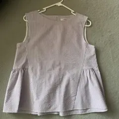 OPAQUE.CLIP ストライプ ノースリーブ 38/M