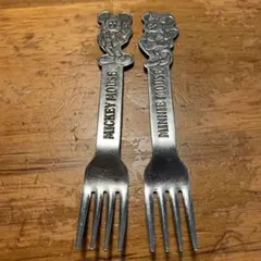レトロ　Disney ミッキーマウス カトラリーセット