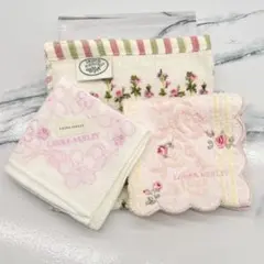たかりん様ローラアシュレイ ハンカチ＊3枚セット タオル・ガーゼハンカチ