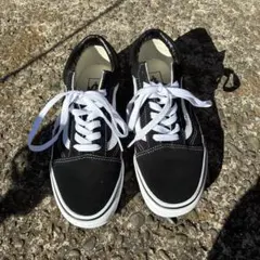 バンズ オールドスクール ブラック 厚底スニーカー