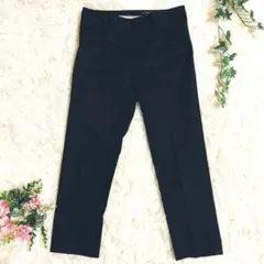 7-IDconcept 黒パンツ 38 ストレッチ 通勤 オフィス 美脚