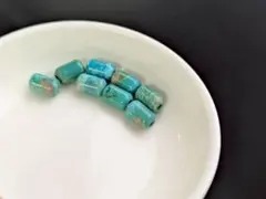 ターコイズパイプビーズ1個　天然ビーズ　ゴローズタディアンドキングなどに