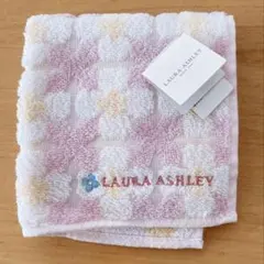 【未使用】LAURA ASHLEY チェック柄タオルハンカチ