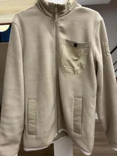【Timberland】 ベージュ フリースジャケット ジップアップ