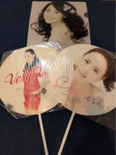 【未使用】松田聖子コンサートうちわ＆30周年記念クリアファイル2010〜12