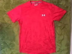 UA/heat gear/アンダーアーマー/ヒートギア/Tシャツ/赤/総柄/M