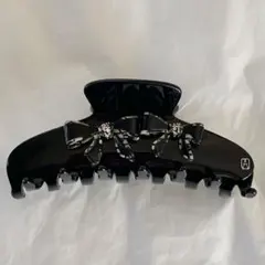 アレクサンドル ドゥ パリ Lサイズ クリップ リボン ブラック