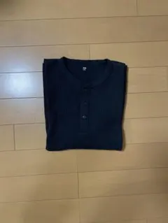 ワッフルヘンリーネックtシャツ サーマル ユニクロ