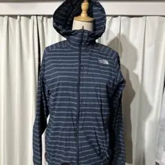 THE NORTH FACE ストライプ フード付き薄手ジャンパーM