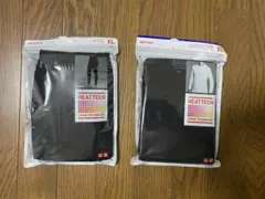 新品 XL ユニクロ ヒートテックT 九分袖 1枚 タイツ 1枚 ブラック ②のサムネイル