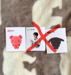 nct wish color ステッカー　サクヤ　パン　MD 赤