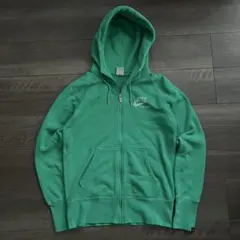 00s NIKE ナイキ ジップパーカー archive 短丈 緑 y2k 肉厚